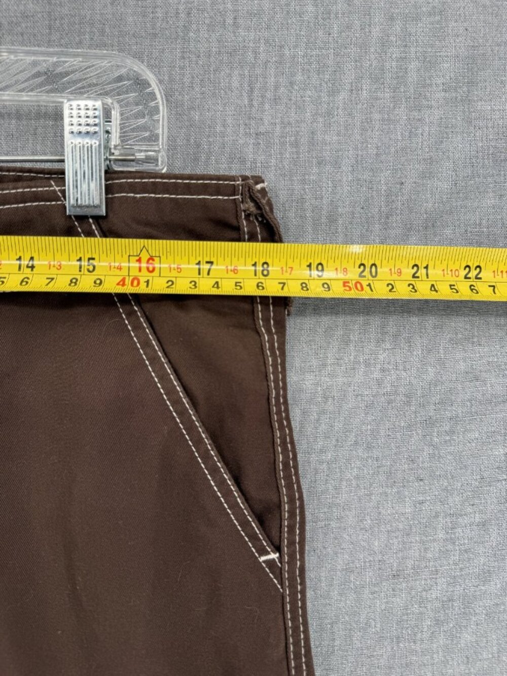 True Religion Military SN Cargo Pants Mens 32x30 Brown Flap Pockets Workwear - Picture 6 of 9